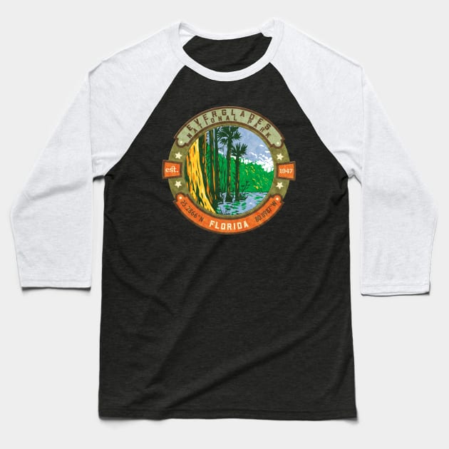 Everglades National Park Florida Baseball T-Shirt by JordanHolmes
